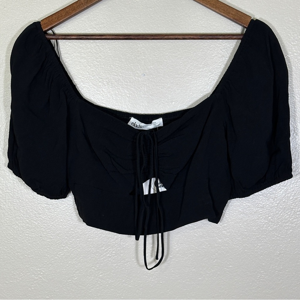 NEW Elodie Black Puff Sleeve Blouse